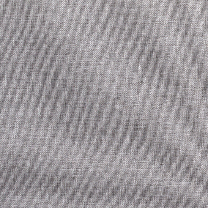 Lit rembourré Page en tissu d’apparence lin gris avec capitonnage à boutons - format grand lit