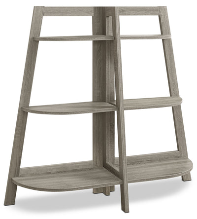 Aline Bookcase – Dark Taupe - Contemporary style Bookcase in White Wood