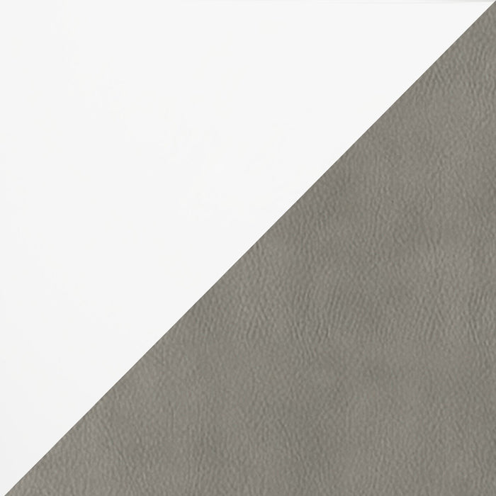 Ensemble de salle à manger Raia 7 pièces avec table et 6 chaises - fabriqué en Italie, base piédestal, moderne, 71 po (L) - blanc