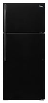 Réfrigérateur Whirlpool de 14 pi³ et de 28 po à congélateur supérieur - noir - WRT314TFDB