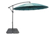 Parasol Shanghai pour la terrasse avec base 4 pièces - turquoise