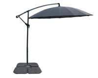 Parasol Shanghai pour la terrasse avec base 4 pièces - anthracite