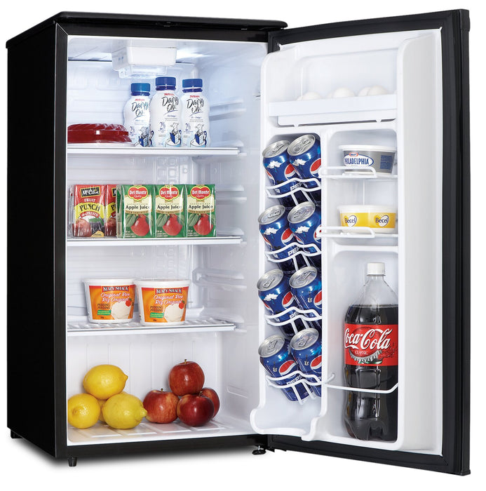 Mini réfrigérateur Danby de 3,3 pi³ et de 17,7 po à 1 porte - noir - DAR033A1BDD