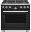 Cuisinière intelligente hybride Café de 5,7 pi³ avec convection européenne véritable et grilles autonettoyantes - noir mat - C2Y366P3TD1