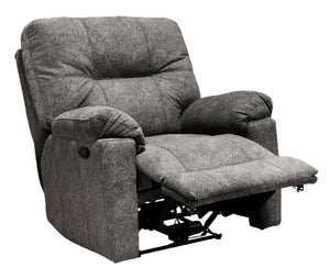 Fauteuil coulissant inclinable Gybson de 38 po fabriqué au Canada en tissu - gris