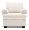 Fauteuil Roll de Sofa Lab personnalisable de 42 po fabriqué au Canada en tissu de chenille avec accoudoirs enroulés - beige Luxury Sand