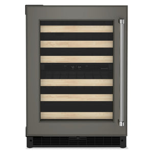 Réfrigérateur à vin KitchenAid de 5 pi³ et de 24 po sous le comptoir - panneau personnalisable - KUWL214KPA