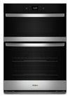 Four mural combiné électrique Whirlpool de 6,4 pi³ et de 30 po avec friture à air - acier inoxydable résistant aux traces de doigts - WOEC5030LZ