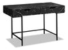 Bureau Butler de 47,25 po à 2 tiroirs - apparence marbre noir