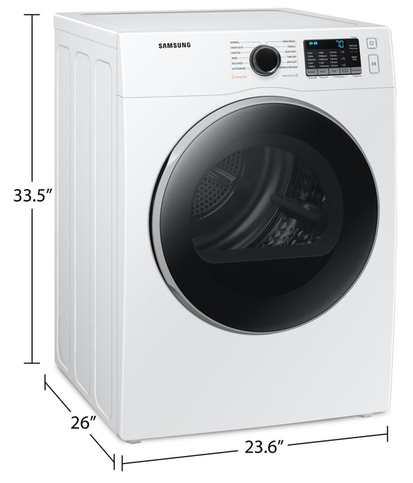 Sécheuse électrique Samsung de 4 pi³ et de 24 po - blanche - superposable - DV25B6800EW/AC