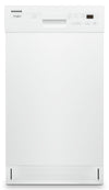 Lave-vaisselle encastré Whirlpool de 18 po et de 50 dBA avec commandes à l’avant - blanc - WDPS5118PW