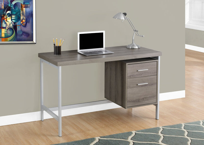 Bureau Lindsay de 47,25 po à 2 tiroirs - taupe