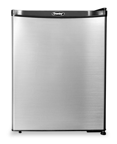 Danby 18.7" 2.2 Cu. Ft. Single-Door Mini Fridge - Stainless Steel - DAR022A1SLDB | Mini réfrigérateur Danby de 2,2 pi³ et de 18,7 po à 1 porte - acier inoxydable - DAR022A1SLDB