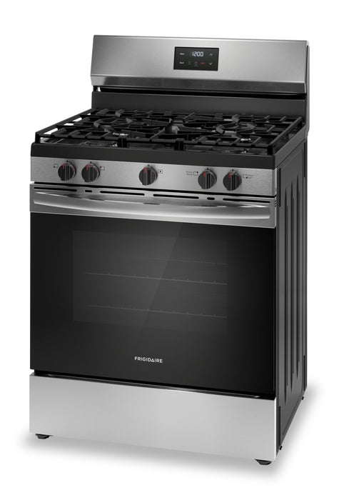 Cuisinière à gaz Frigidaire de 5,1 pi³ avec ébullition rapide et surface de cuisson à 5 brûleurs - acier inoxydable - FCRG3052BS