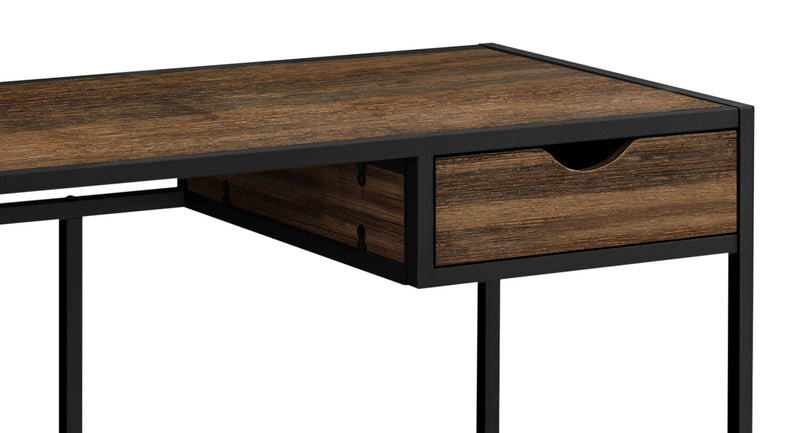 Bureau Everly de 42,25 po avec tiroir - brun