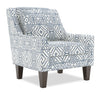 Fauteuil d’appoint club Sofa Lab personnalisable de 29 po fabriqué au Canada en tissu avec pattes en bois - Ink multicolore