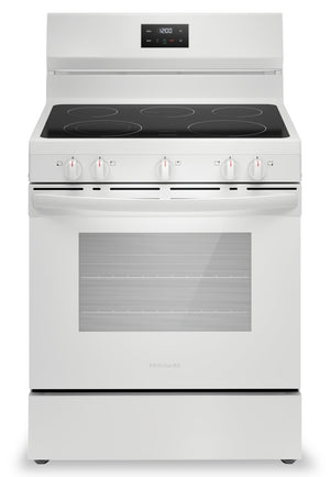 Cuisinière électrique Frigidaire de 5,3 pi³ avec élément à ébullition rapide et surface de cuisson à 5 éléments - blanche - FCRE305CBW