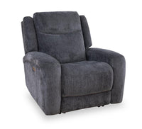 Fauteuil à inclinaison électrique Atlantis de 38 po en tissu avec position zéro gravité - gris foncé