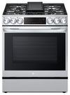 Cuisinière intelligente à gaz LG de 6,3 pi³ avec hublot InstaViewMD et convection ProBake ConvectionMD - acier inoxydable Smudge-ProofMD - LSGL6335F