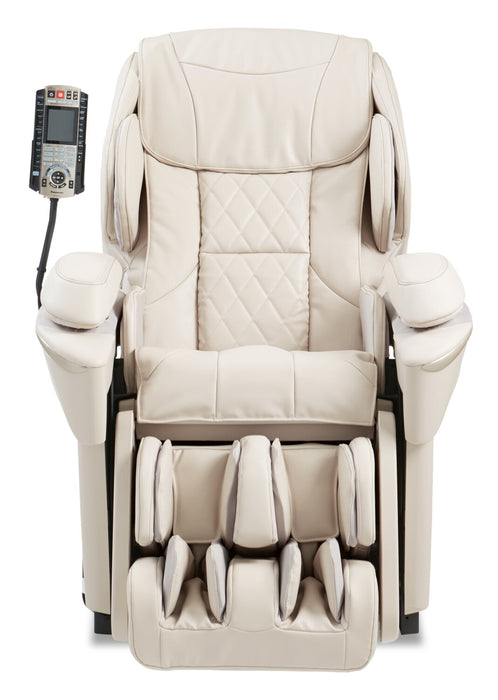 Fauteuil inclinable de massage Real Pro ULTRAMC Prestige de Panasonic de 35,4 po en cuir synthétique de qualité supérieure - beige