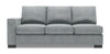 Sofa-lit de gauche Track de la collection Sofa Lab - Luna Pewter