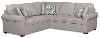 Scott Living Haven 2-Piece Left-Facing Chenille Fabric Sectional - Grey | Sofa sectionnel de gauche Haven de Scott Living 2 pièces en tissu de chenille - gris