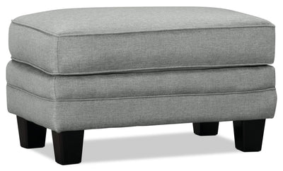 Tula Fabric Ottoman - Mist