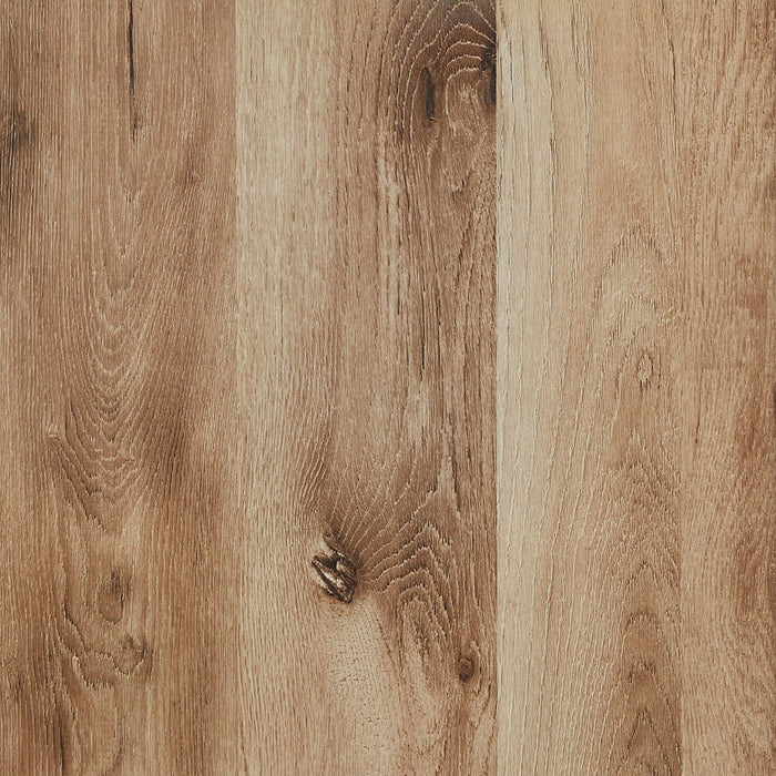 Ensemble de chambre à coucher Derekson 5 pièces avec lit à panneau, commode et miroir, naturel - format très grand lit