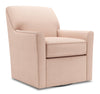 Fauteuil d’appoint pivotant Sofa Lab personnalisable de 31 po fabriqué au Canada en tissu d’apparence lin - rose Pax Rose