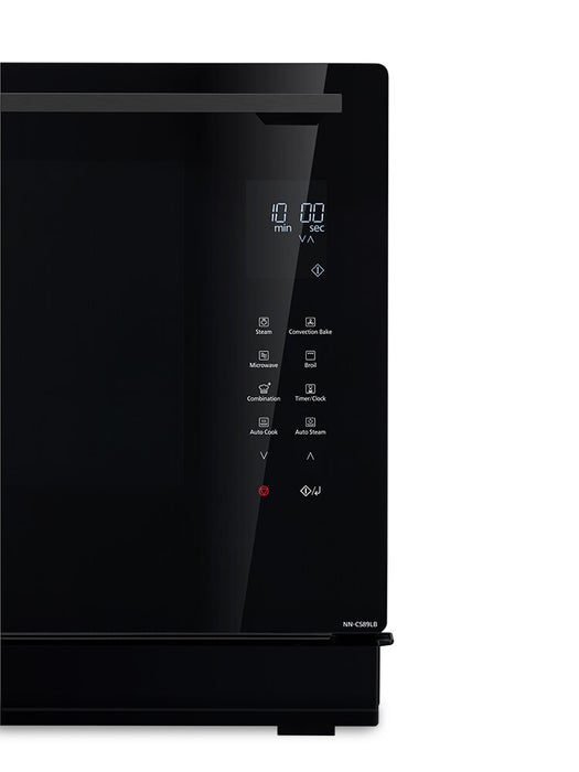 Four à micro-ondes de comptoir Panasonic de 1,1 pi³ avec four à la vapeur combiné et 2 niveaux de cuisson par convection véritable - gris - NNCS89LB