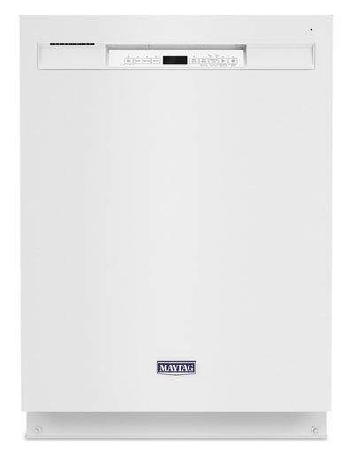 Maytag Front-Control Dishwasher with Dual Power Filtration - MDB4949SKW - Dishwasher in White