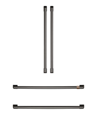 Trousse de poignées Café 4 pièces noir brossé pour réfrigérateur à portes françaises - CXQB4H4PNBT