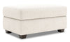 Pouf de rangement personnalisable The Trunk de Sofa Lab de 39 po fabriqué au Canada en tissu de chenille - beige Luxury Sand