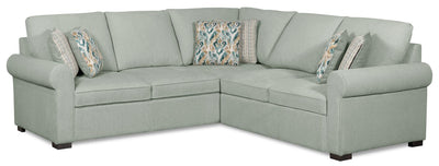 Scott Living Haven 2-Piece Right-Facing Chenille Fabric Sectional - Seafoam Blue | Sofa sectionnel de droite Haven de Scott Living 2 pièces en tissu de chenille - bleu écume de mer