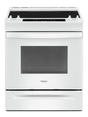 Cuisinière électrique Whirlpool de 4,8 pi³ avec autonettoyage - blanche - YWEE515S0LW