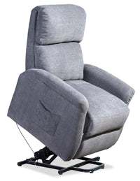 Fauteuil basculeur à inclinaison électrique Ruben de 32 po en tissu de chenille - gris