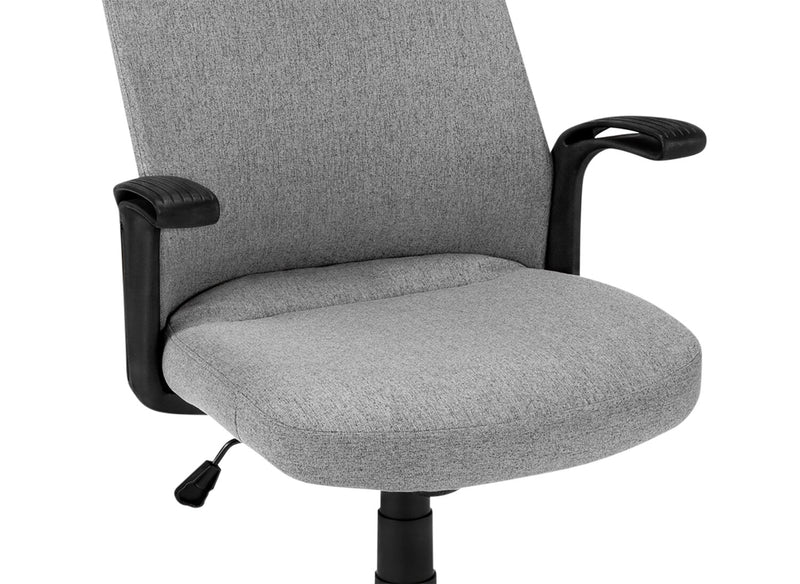 Chaise de bureau Roman de 23 po à conception ergonomique - grise