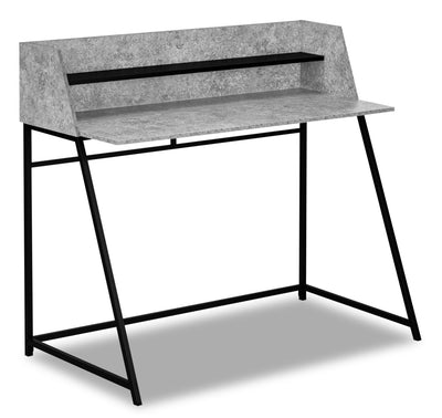 Lawson Desk - Grey Stone-Look