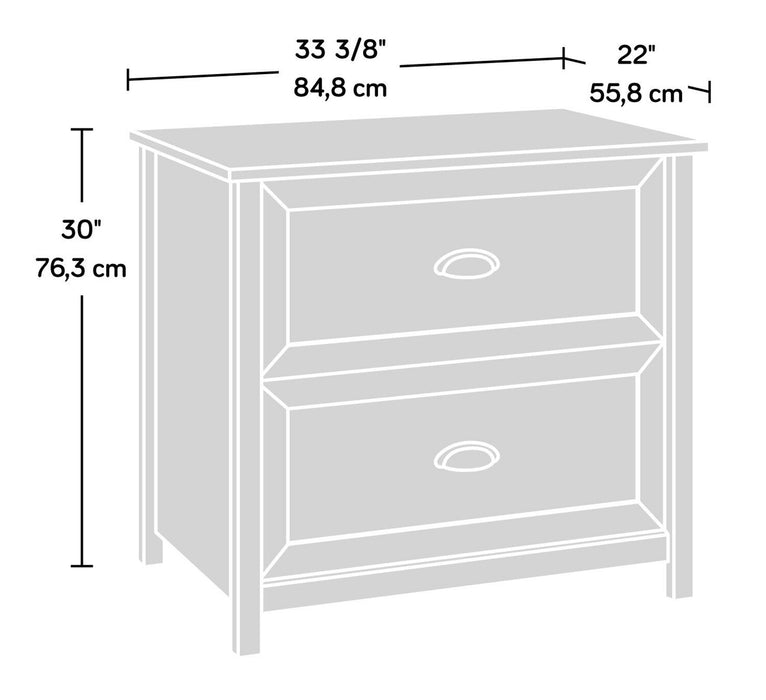 Classeur Cayla de 33,39 po à 2 tiroirs - blanc doux