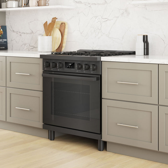 Cuisinière à gaz amovible Bosch de série 800 de 3,7 pi3 de style industriel - HGS8045UC