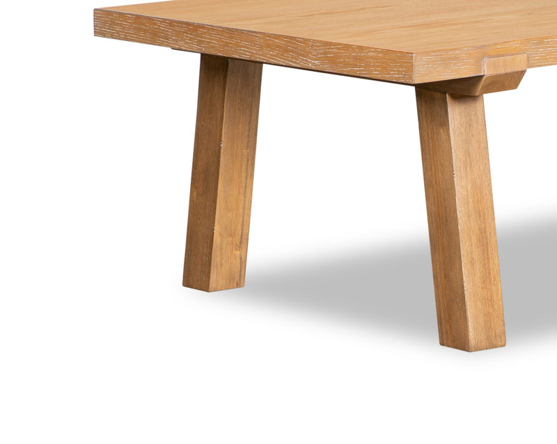 Table à café moderne Rhett de 48 po - chêne brun clair