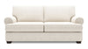 Sofa personnalisable Roll de Sofa Lab de 76 po de format condo fabriqué au Canada en tissu de chenille avec accoudoirs enroulés - beige Luxury Sand