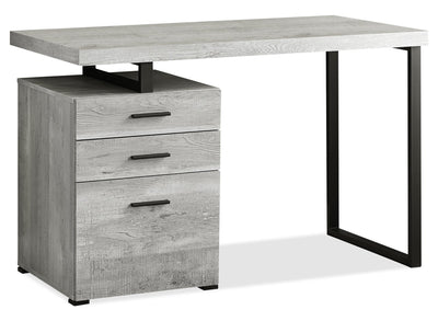 Clayton Reversible Desk - Grey