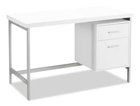 Bureau Lindsay de 47,25 po à 2 tiroirs - blanc
