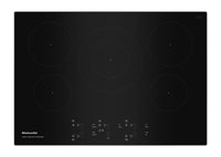 Surface de cuisson à induction KitchenAid de 30 po à 5 éléments - noire - KCIG550JBL