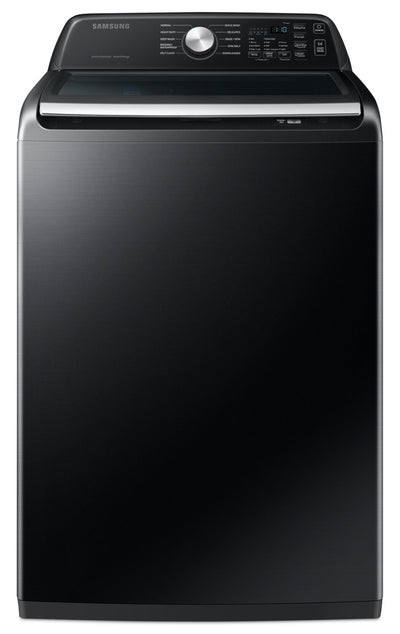 Samsung 5.4 Cu. Ft. Top-Load Washer - Black Stainless Steel - WA46CG3505AVA4 | Laveuse Samsung à chargement par le haut de 5,4 pi³ - acier inoxydable noir - WA46CG3505AVA4