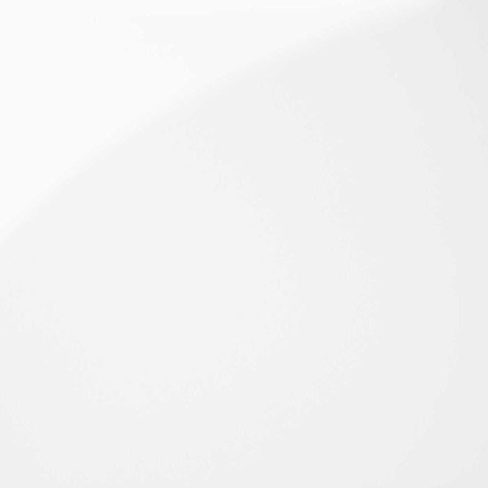 Table de salon moderne Alma de 31,5 po - blanche avec armature en métal noir