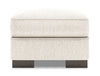 Pouf personnalisable Track de Sofa Lab de 24 po fabriqué au Canada en tissu de chenille - beige Luxury Sand