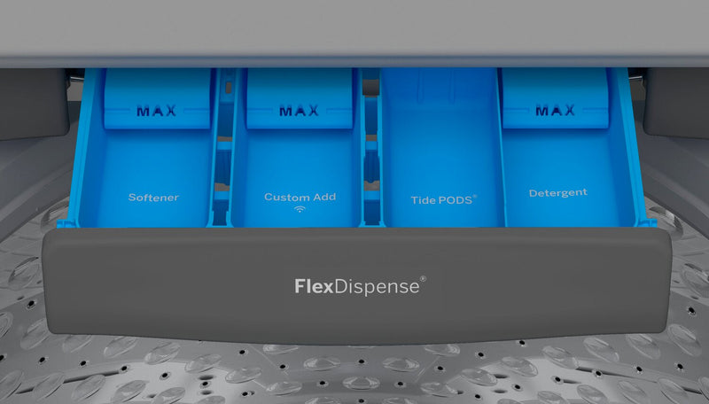 Laveuse Profile de 5,8 pi³ avec système de lavage Infusor, technologie de lavage plus intelligent et distributeur FlexDispenseMC avec Wi-Fi - PTW600BPRDG