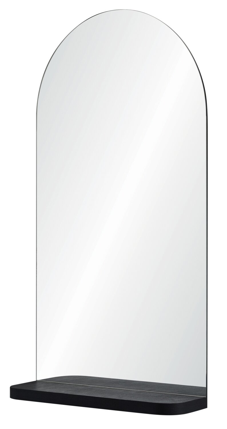 Miroir Convexe Rondtangulaire avec Support - Noir 20x 30